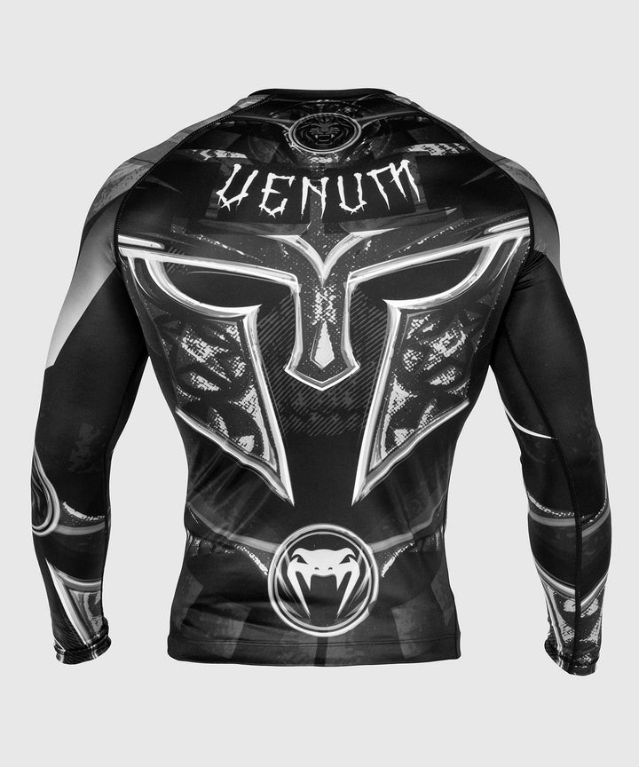 Venum Gladiator 3.0 Rashguard - Juoda/balta - ilgomis rankovėmis