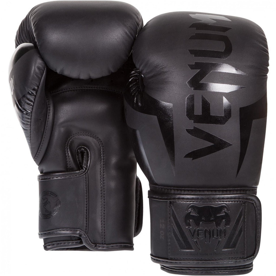 Venum Elite Bokso Pirštinės - Black/Black