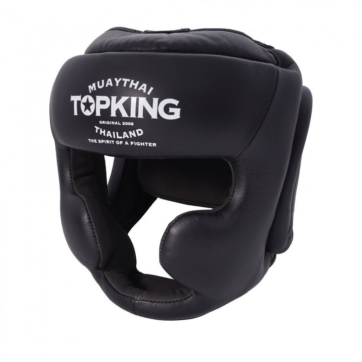 "Top King" šalmas Extra Coverage - Black