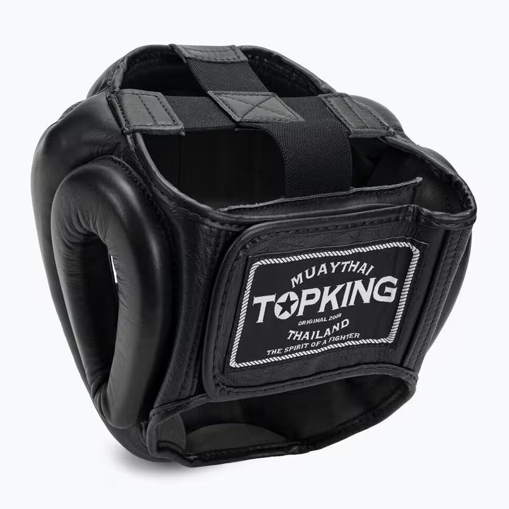 "Top King" šalmas Extra Coverage - Black