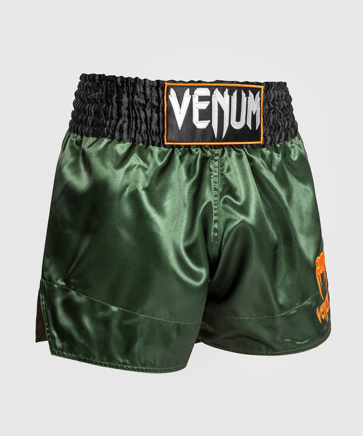 Venum Classic Muay Thaï šortai - Green/Black/Gold