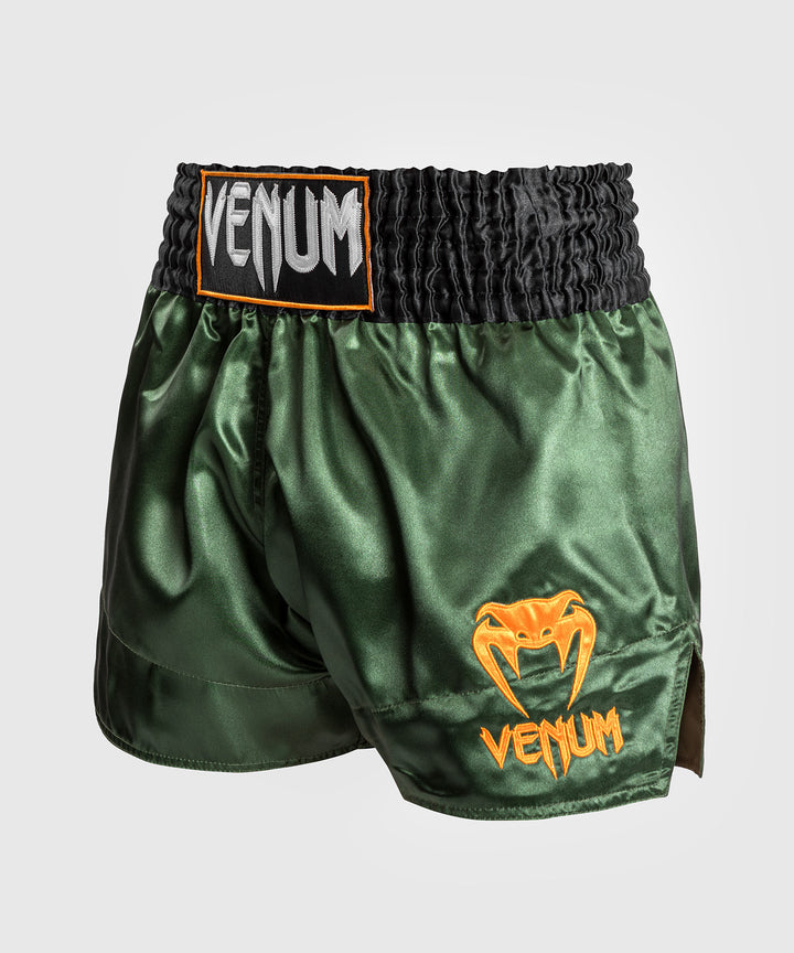 Venum Classic Muay Thaï šortai - Green/Black/Gold