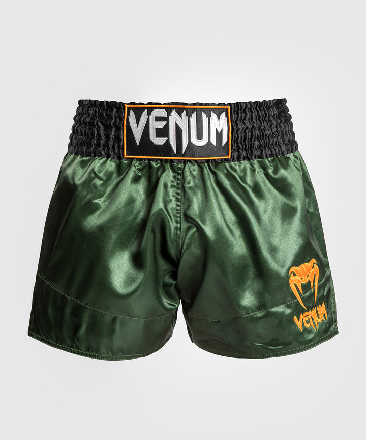 Venum Classic Muay Thaï šortai - Green/Black/Gold