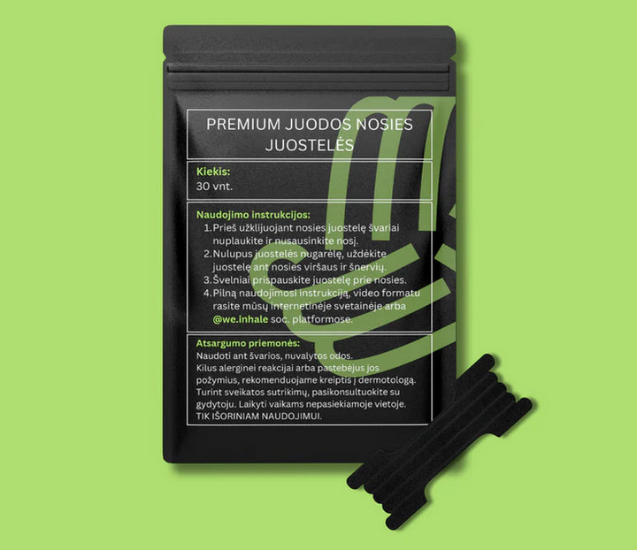 Inhale juostelės Premium juodos