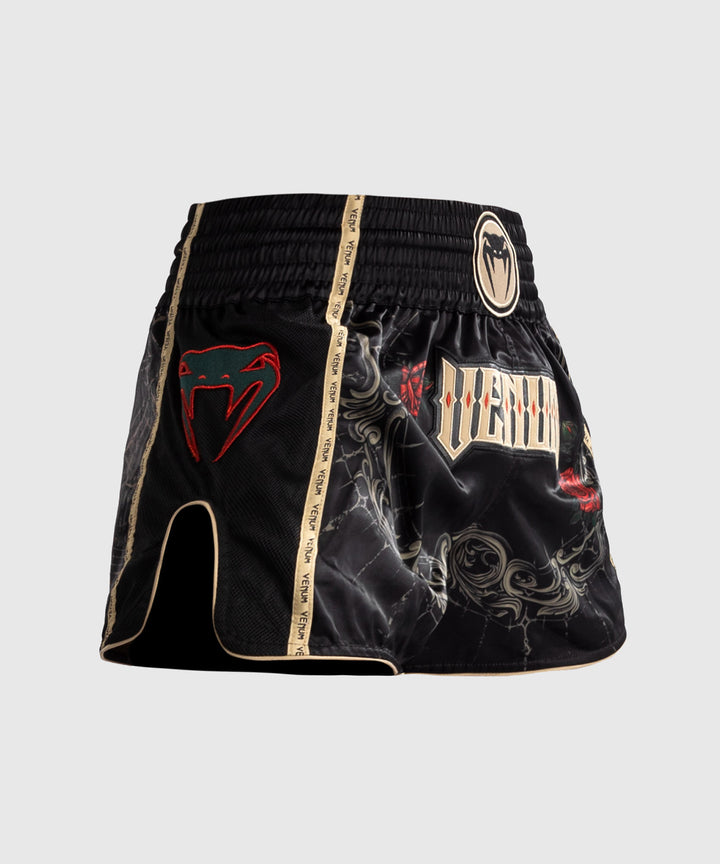 Venum Santa Muerte 5.0 Muay Thai šortai - Deep Black/Gold