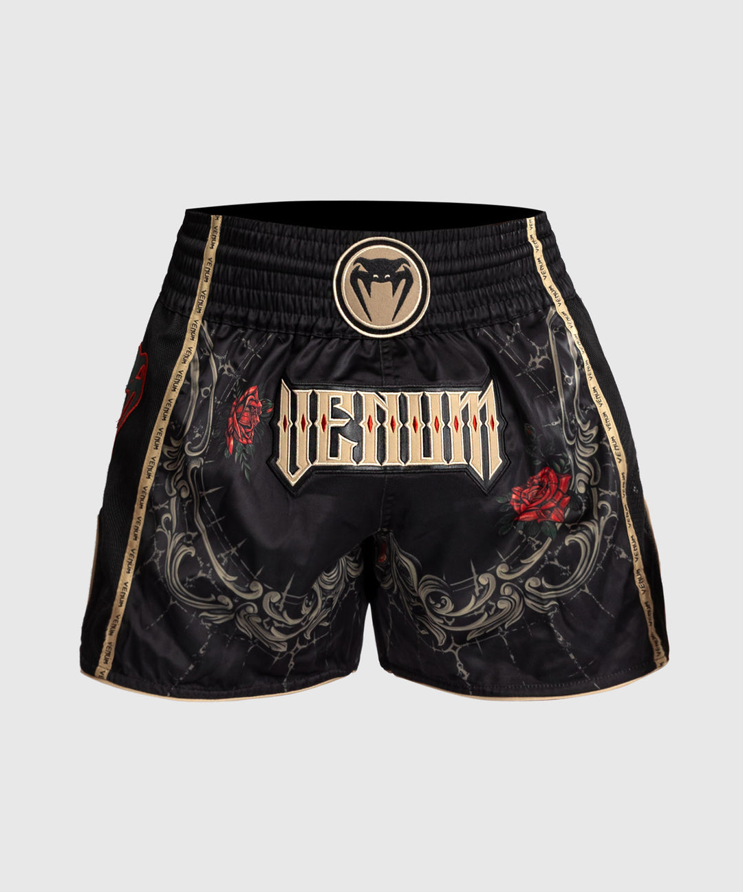 Venum Santa Muerte 5.0 Muay Thai šortai - Deep Black/Gold