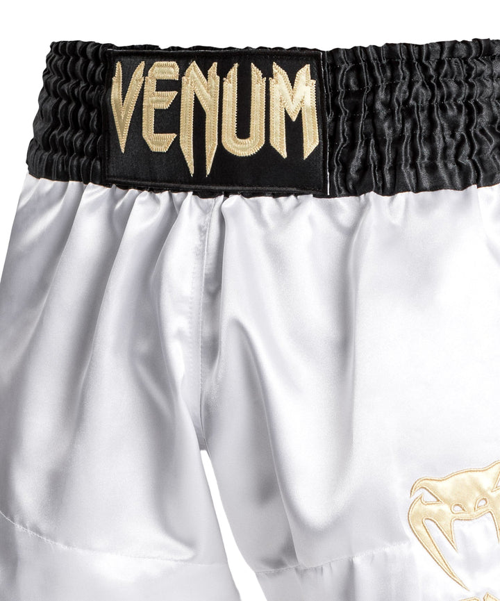 Venum Muay Thai Classic šortai White/Gold/Black