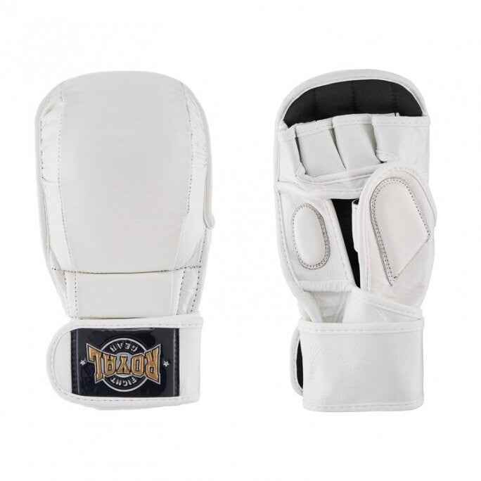 MMA pirštinės "Royal" Pro-1 - oda - White