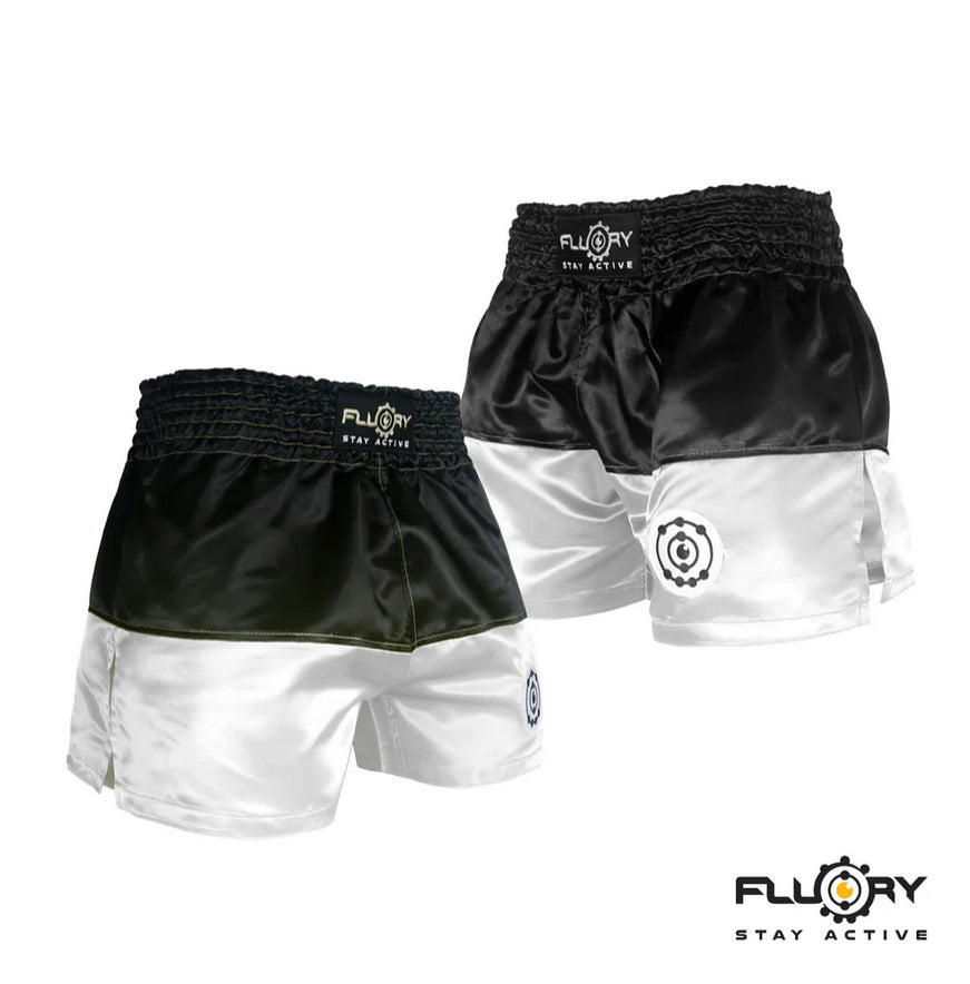 MUAY THAI ŠORTAI WHITE/BLACK