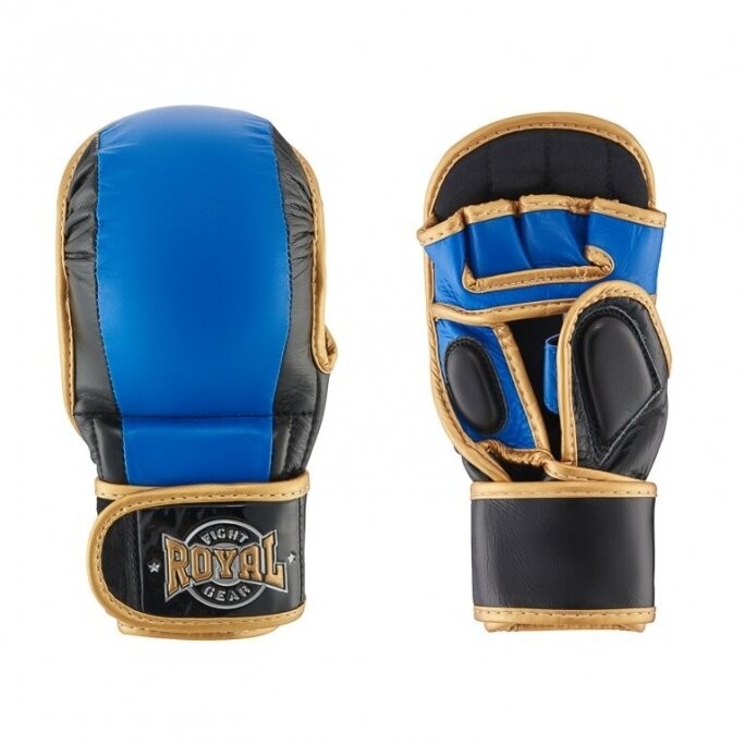 MMA pirštinės "Royal" Pro-1 - oda - Blue