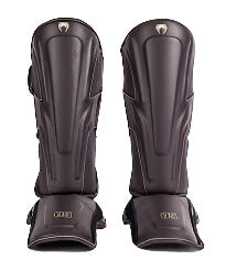 Venum Impact Evo Shin Guards - Chocolate