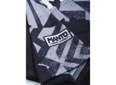 MANTO rashguard FRAGMENTS black/gray