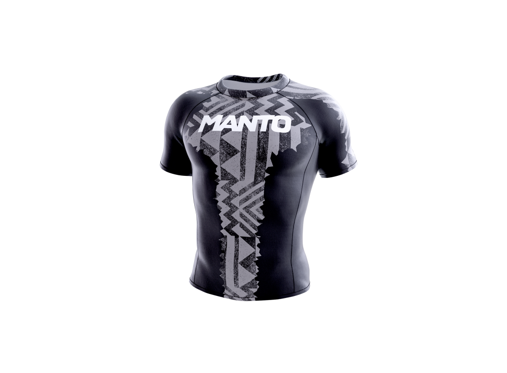 MANTO rashguard FRAGMENTS black/gray