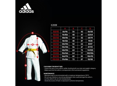 100/110CM Adidas Karate Kimono Komplektas - Vaikams