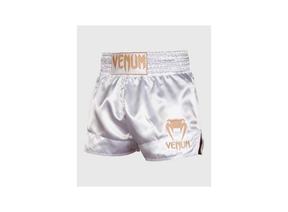 Venum Muay Thai Classic šortai - balta/auksas