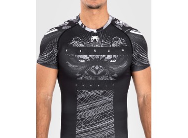 Venum Gorilla Jungle rashguard trumpom rankovėm - Black/White