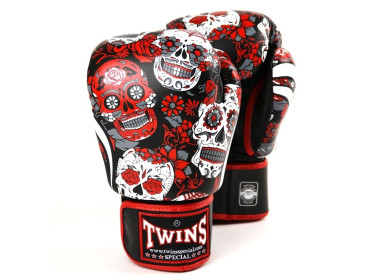 "Twins" bokso pirštinės FBGVL3-53 Skull - Red/Black