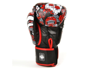 "Twins" bokso pirštinės FBGVL3-53 Skull - Red/Black