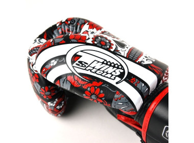 "Twins" bokso pirštinės FBGVL3-53 Skull - Red/Black