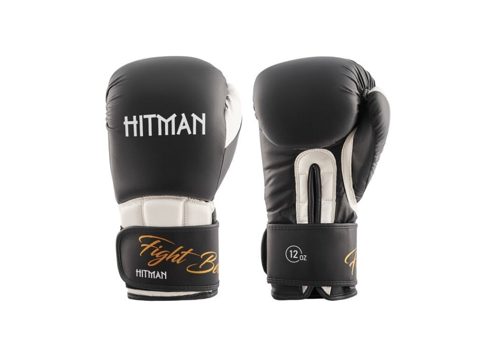 "Hitman" bokso pirštinės Microfiber - Black/White