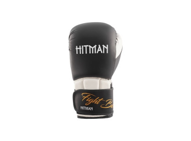 "Hitman" bokso pirštinės Microfiber - Black/White