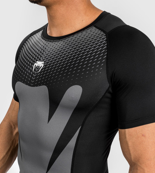 Venum Attack Men's kompresiniai marškinėliai Black/Grey