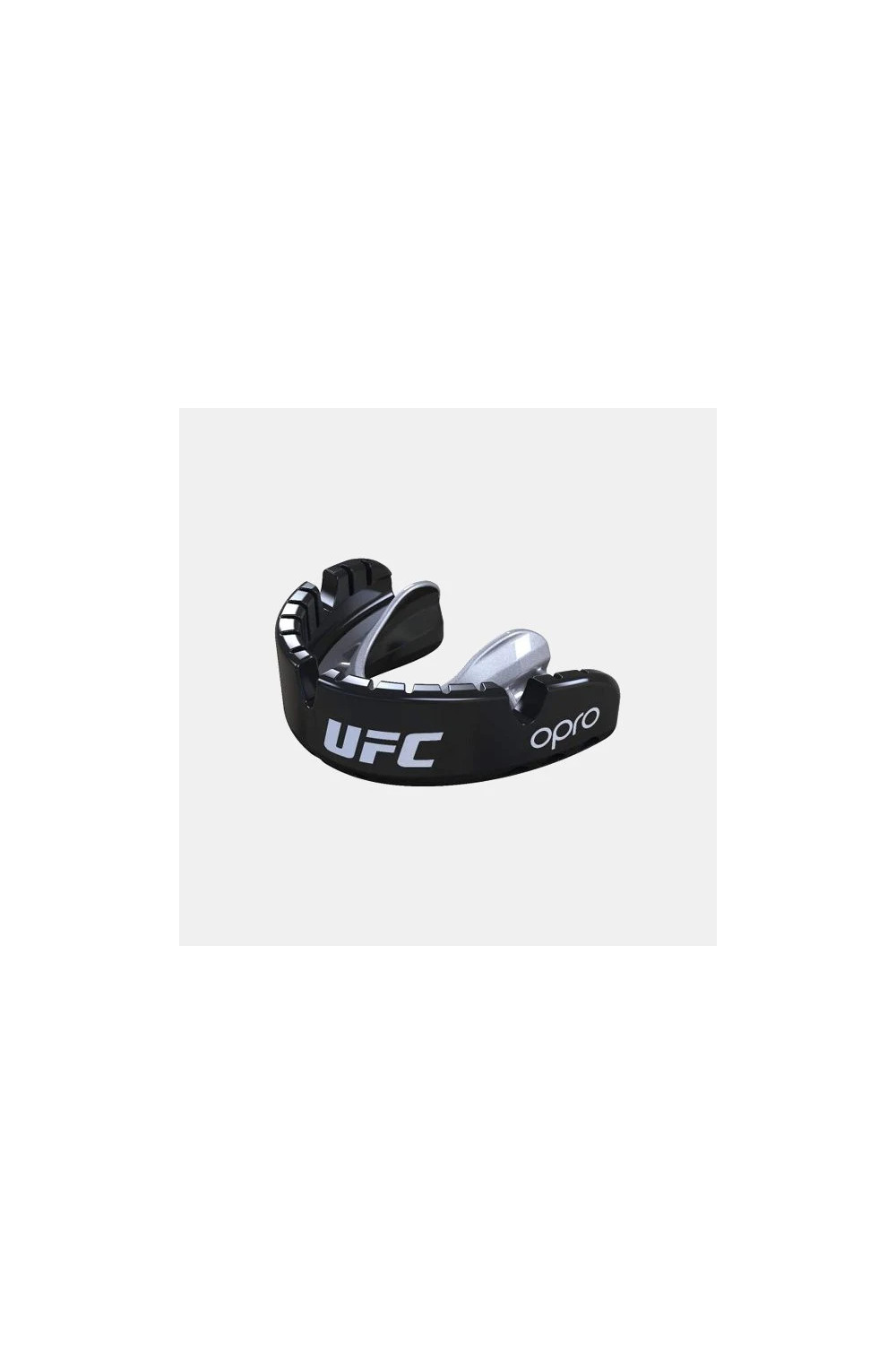 "OPRO" dantų apsauga Self-Fit UFC Silver - Black/Silver