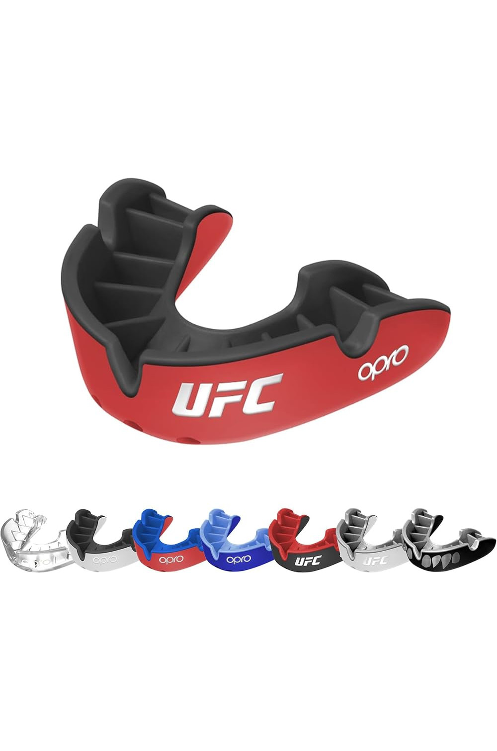 copy of "OPRO" dantų apsauga Self-Fit UFC Silver -Red/White