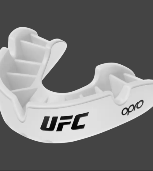 "OPRO" dantų apsauga Self-Fit UFC Silver - White/Silver