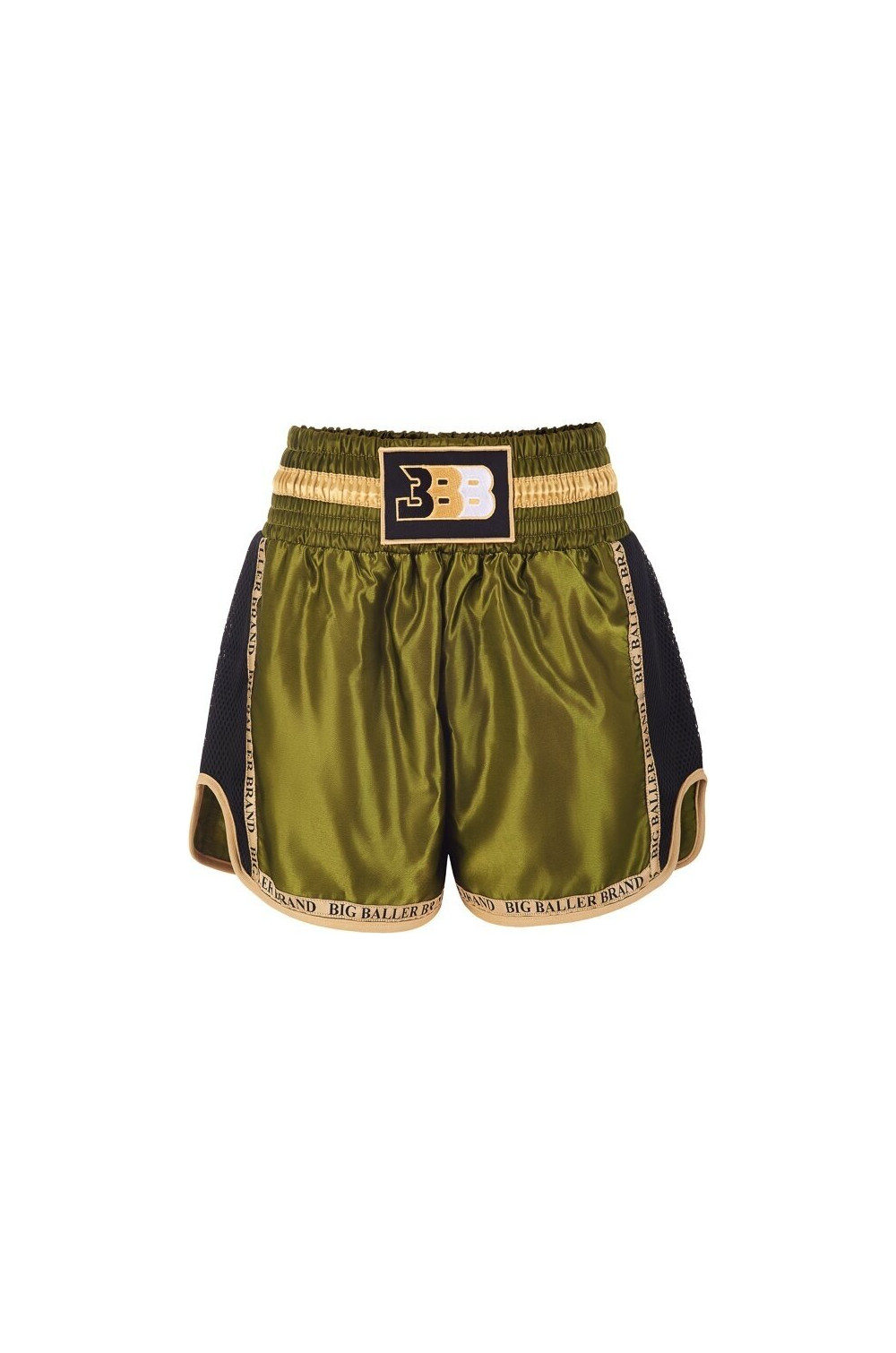 "BBB" šortai Muay Thai / Kickboxing trunks - Mesh - khaki