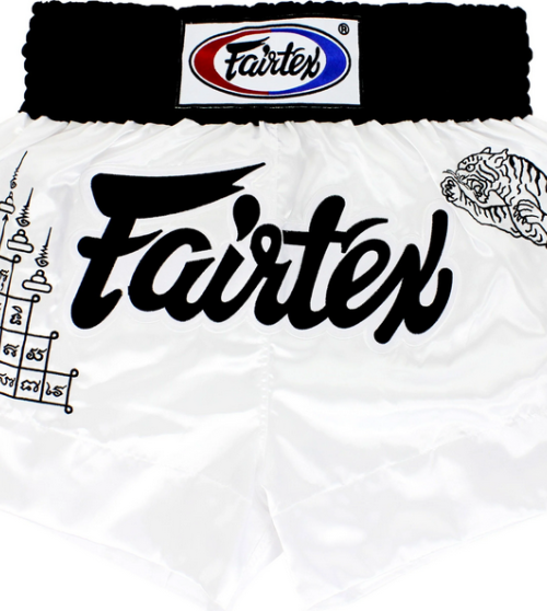 "Fairtex" K1 / Thai šortai Superstitious - White