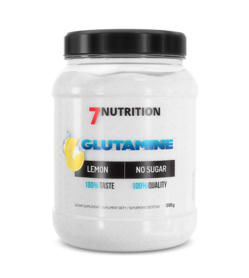 7 Nutrition Glutamine 500 g Citrinų skonio