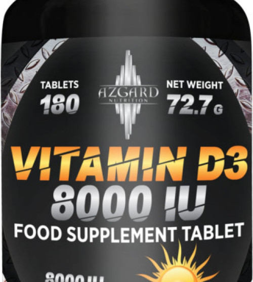 Azgard Vitaminas D3 8000 UI 180 tabl.