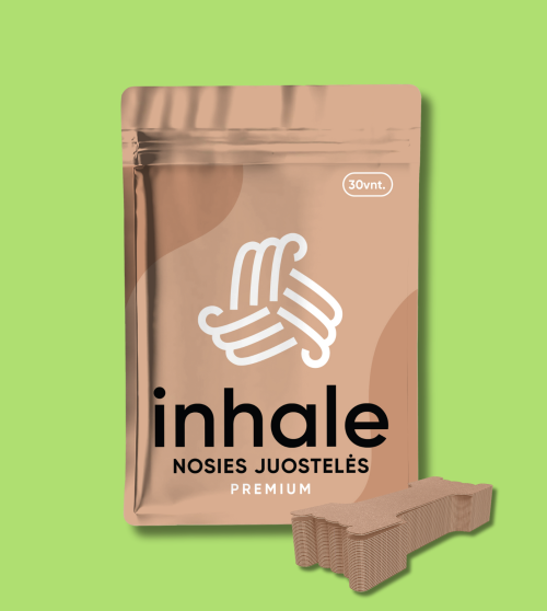 INHALE Premium Nosies juostelės - kūno spalvos