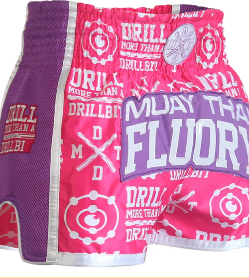 "FLUORY"  MUAY THAI ŠORTAI PINK