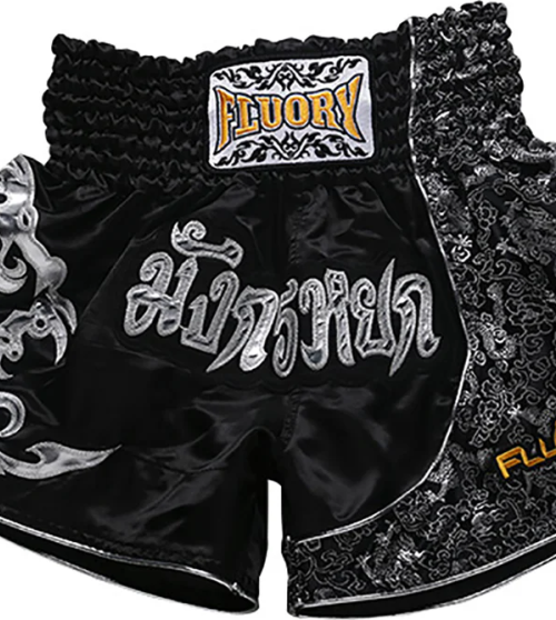 "FLUORY"  MUAY THAI ŠORTAI SILVER