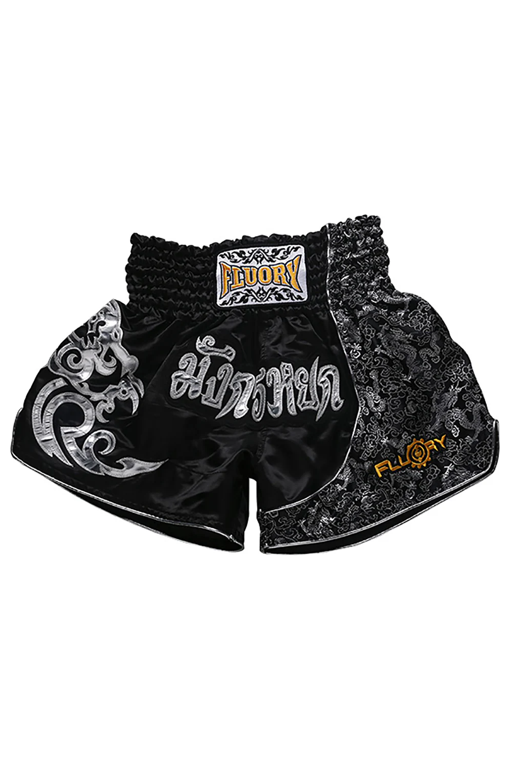 "FLUORY"  MUAY THAI ŠORTAI SILVER