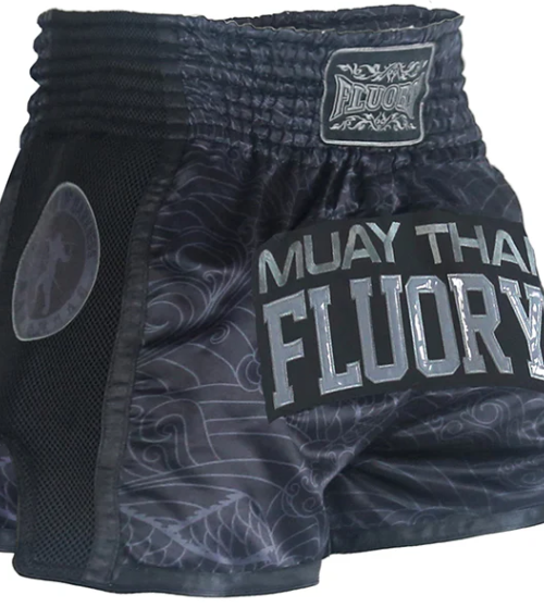 "FLUORY"  MUAY THAI ŠORTAI GREY