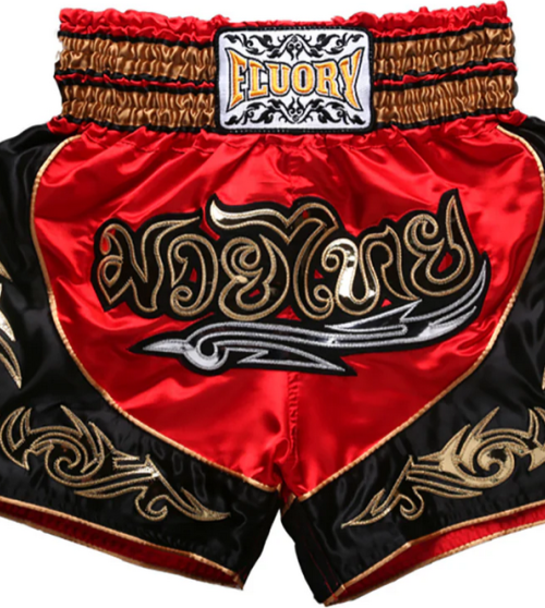 "FLUORY"  MUAY THAI ŠORTAI RED