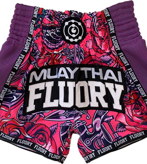 "FLUORY"  MUAY THAI ŠORTAI FLOR PINK