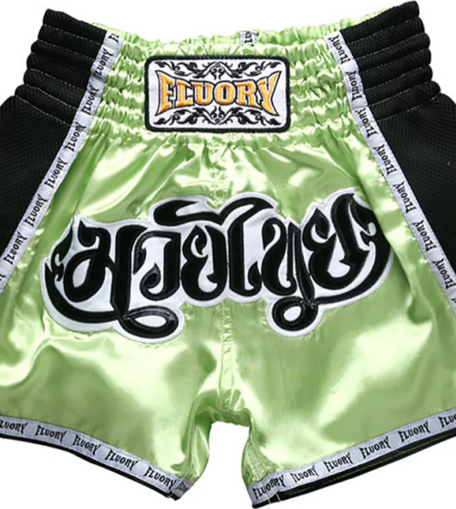 "FLUORY"  MUAY THAI ŠORTAI GREEN