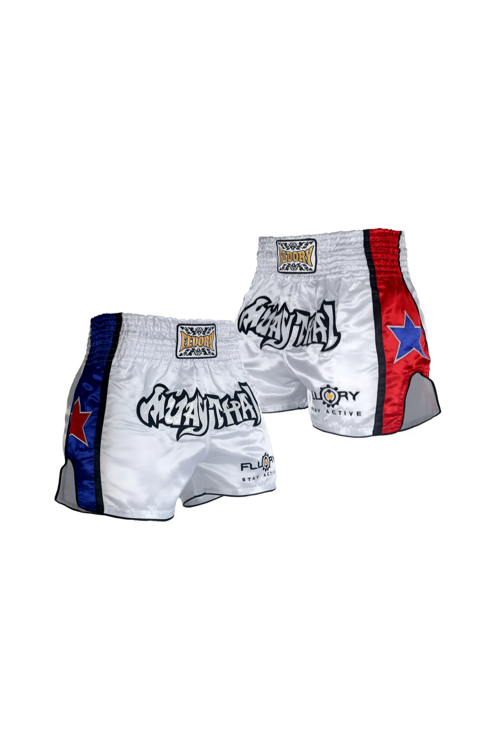 "FLUORY"  MUAY THAI ŠORTAI RED/BLUE