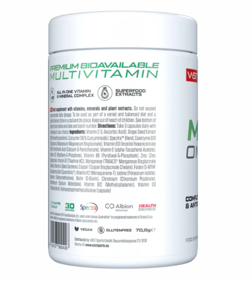 AST MULTI ONE Multivitamin & Antioxidants 90 kaps.