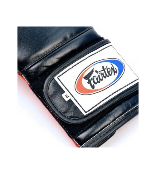 "Fairtex" bokso pirštinės BGV9 - Black/Red Palm