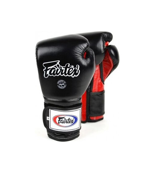 "Fairtex" bokso pirštinės BGV9 - Black/Red Palm