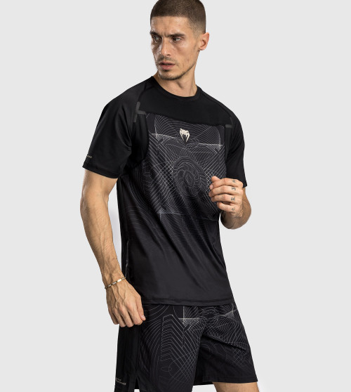 Venum G-Fit Air Men's Dry-Tech T-Shirt - Deep Black/Desert Sand