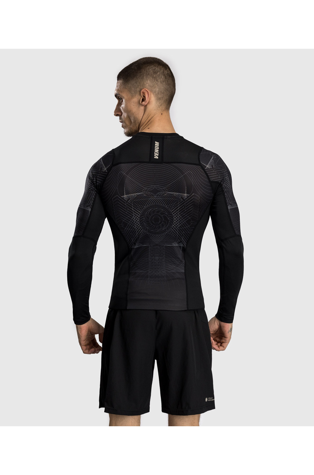 Venum G-Fit Air Men's Long Sleeve Rashguard - Deep Black/Desert Sand