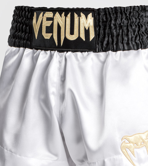 Venum Muay Thai Classic šortai White/Gold/Black