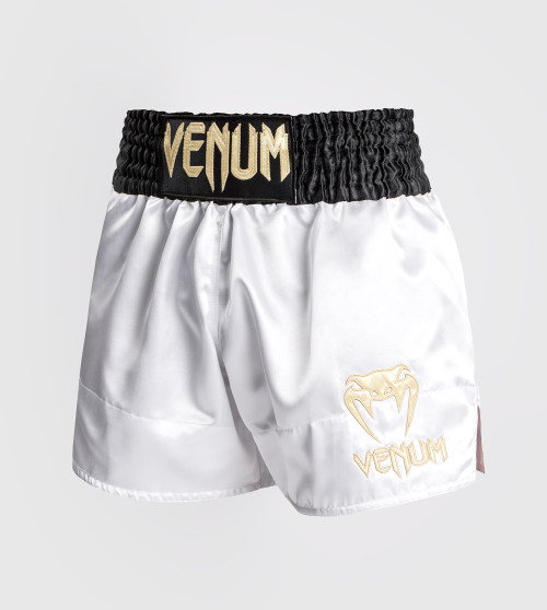 Venum Muay Thai Classic šortai White/Gold/Black