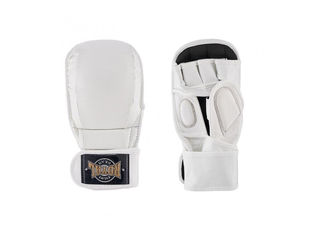 MMA pirštinės "Royal" Pro-1 - oda - White